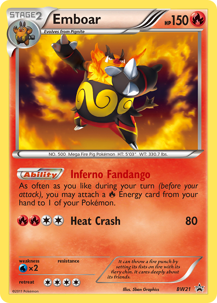 Emboar (BW21) [Black & White: Black Star Promos] | Card Citadel