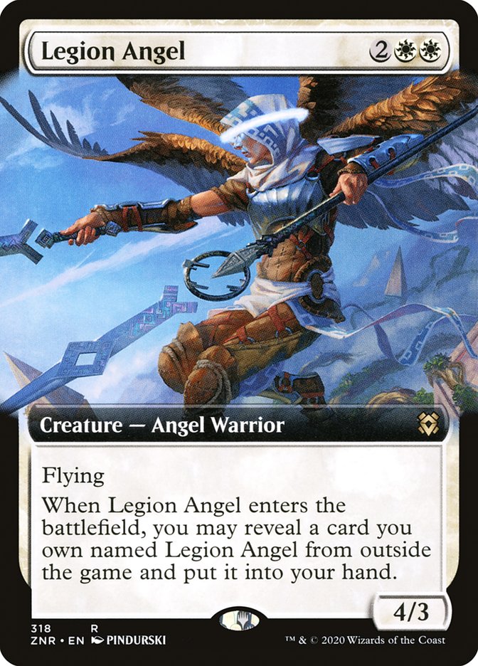 Legion Angel (Extended Art) [Zendikar Rising] | Card Citadel