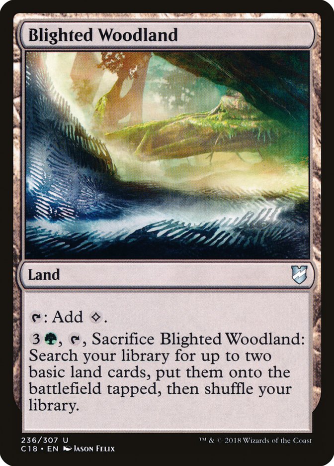 Blighted Woodland [Commander 2018] | Card Citadel