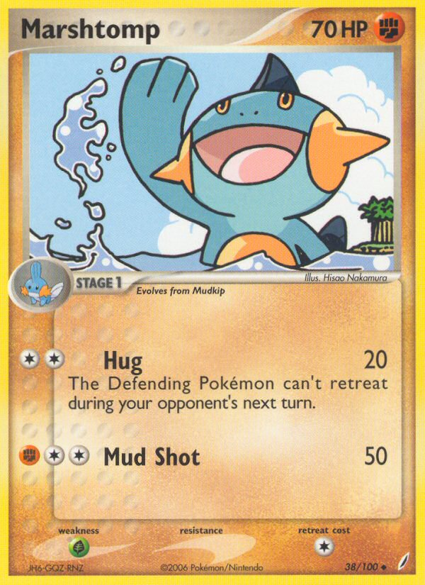 Marshtomp (38/100) [EX: Crystal Guardians] | Card Citadel