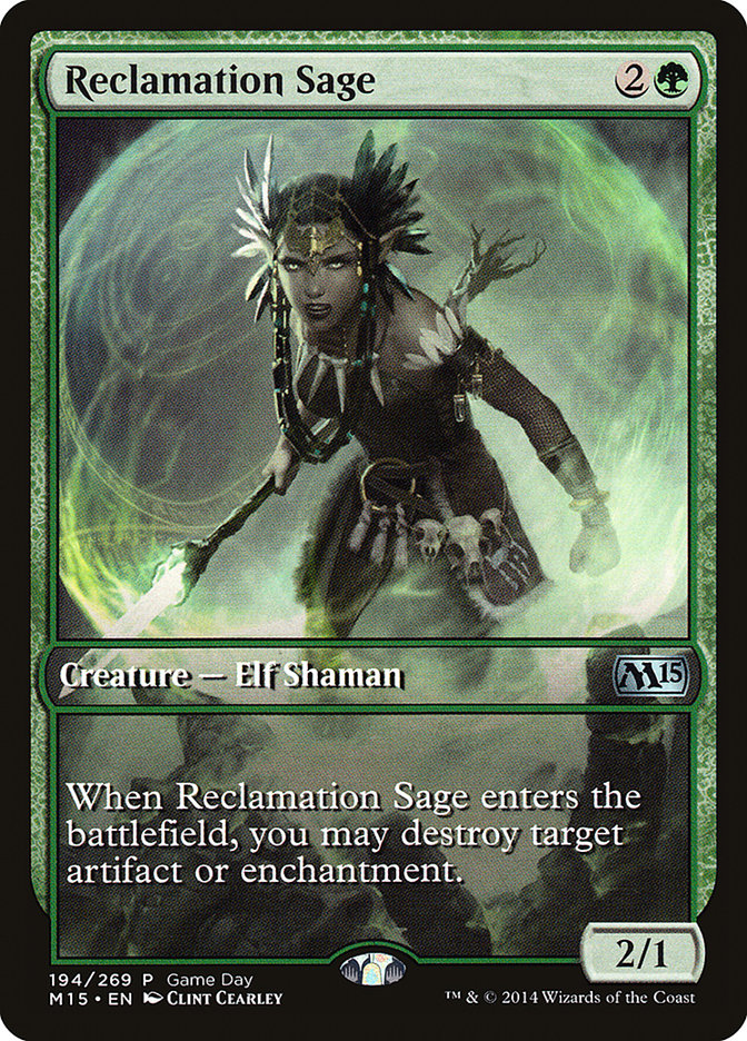 Reclamation Sage [Magic 2015 Promos] | Card Citadel