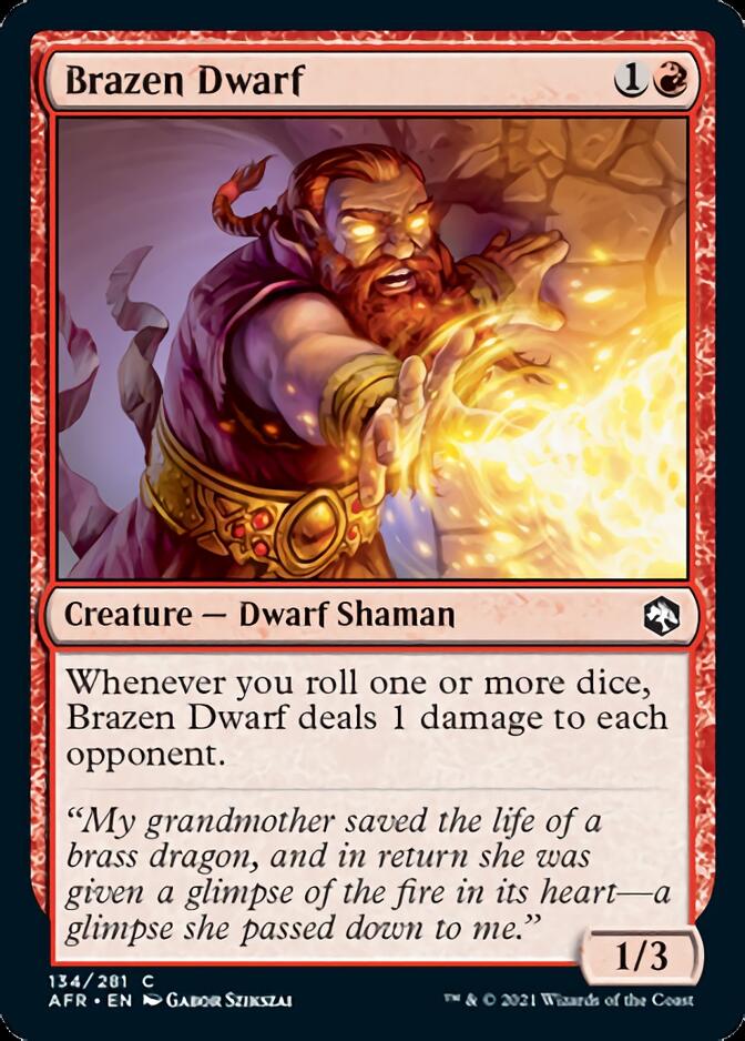 Brazen Dwarf [Dungeons & Dragons: Adventures in the Forgotten Realms] | Card Citadel