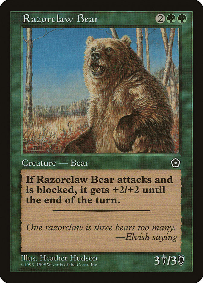 Razorclaw Bear [Portal Second Age] | Card Citadel