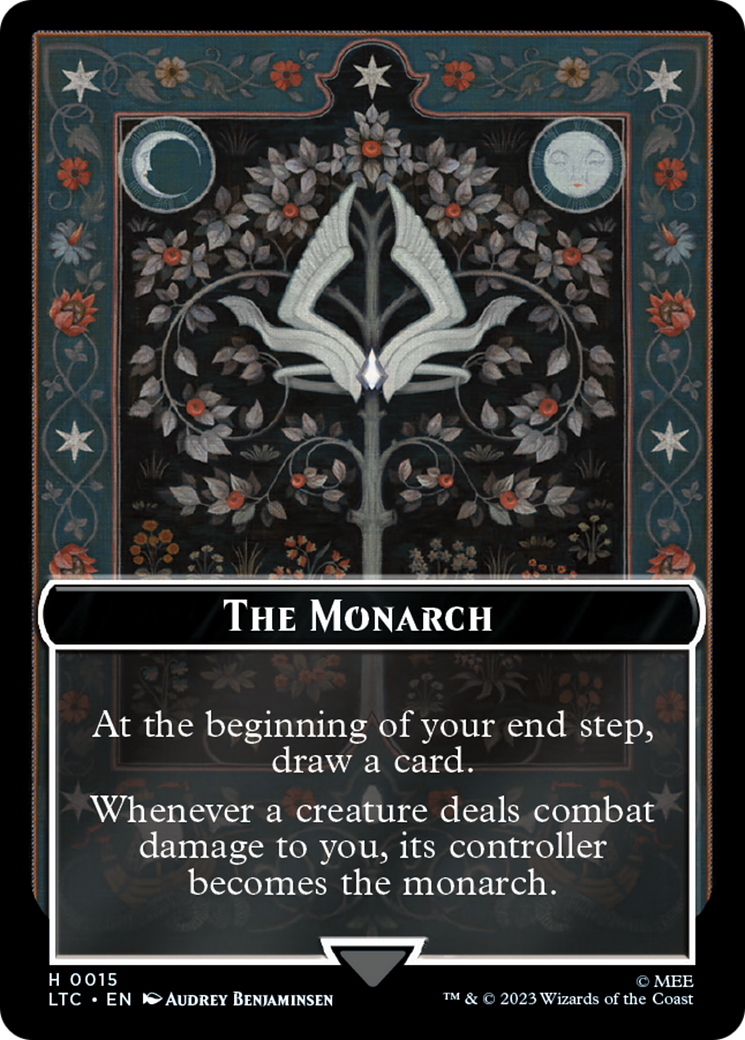 The Monarch // Treasure Double-Sided Token [The Lord of the Rings: Tales of Middle-Earth Commander Tokens] | Card Citadel