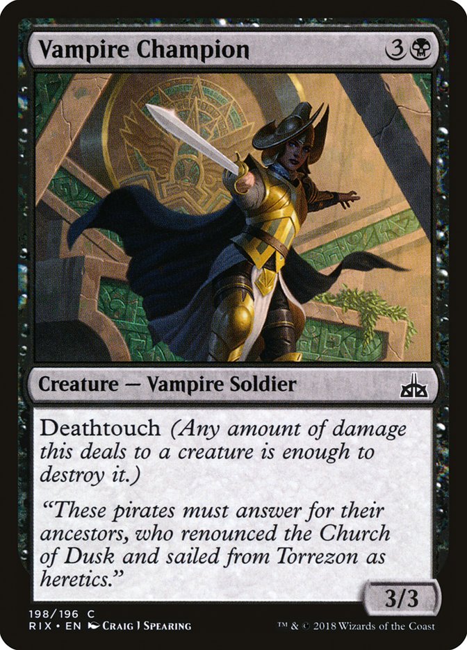 Vampire Champion [Rivals of Ixalan] | Card Citadel