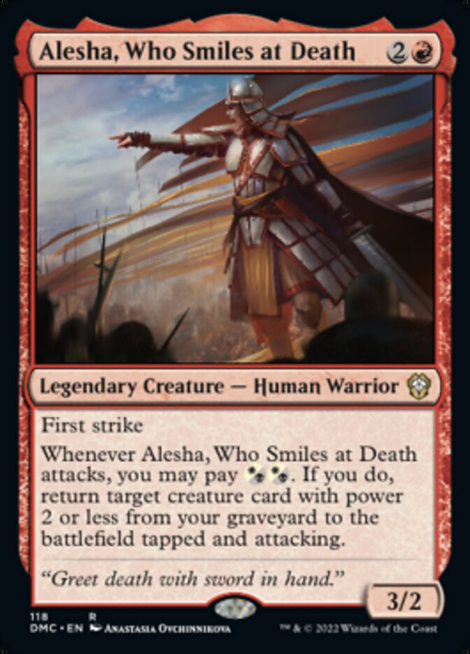 Alesha, Who Smiles at Death [Dominaria United Commander] | Card Citadel