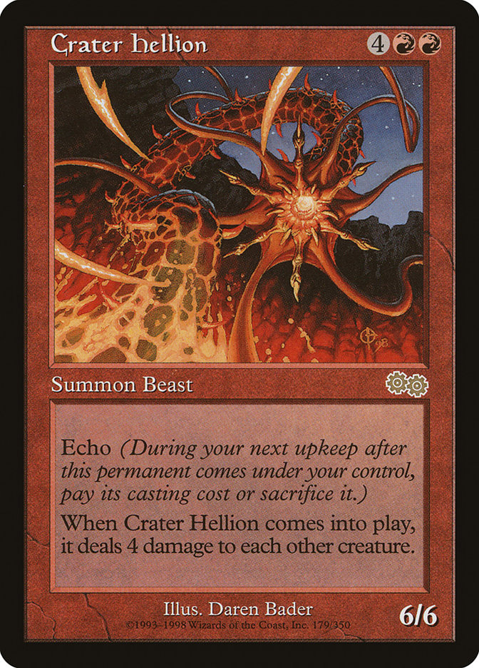 Crater Hellion [Urza's Saga] | Card Citadel