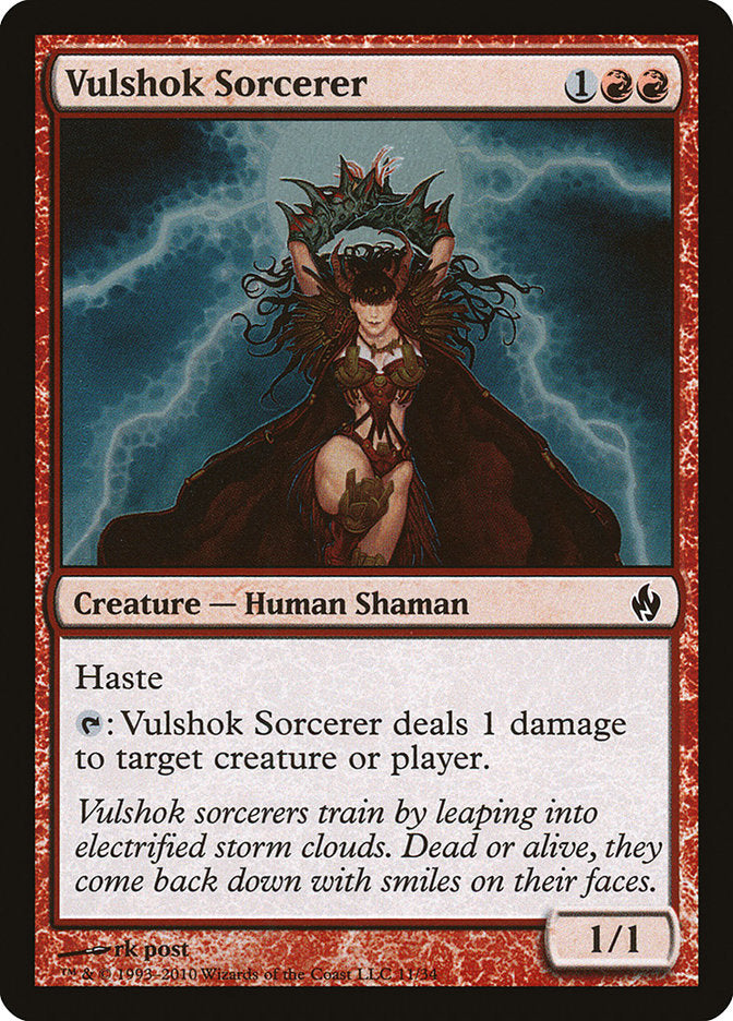 Vulshok Sorcerer [Premium Deck Series: Fire and Lightning] | Card Citadel