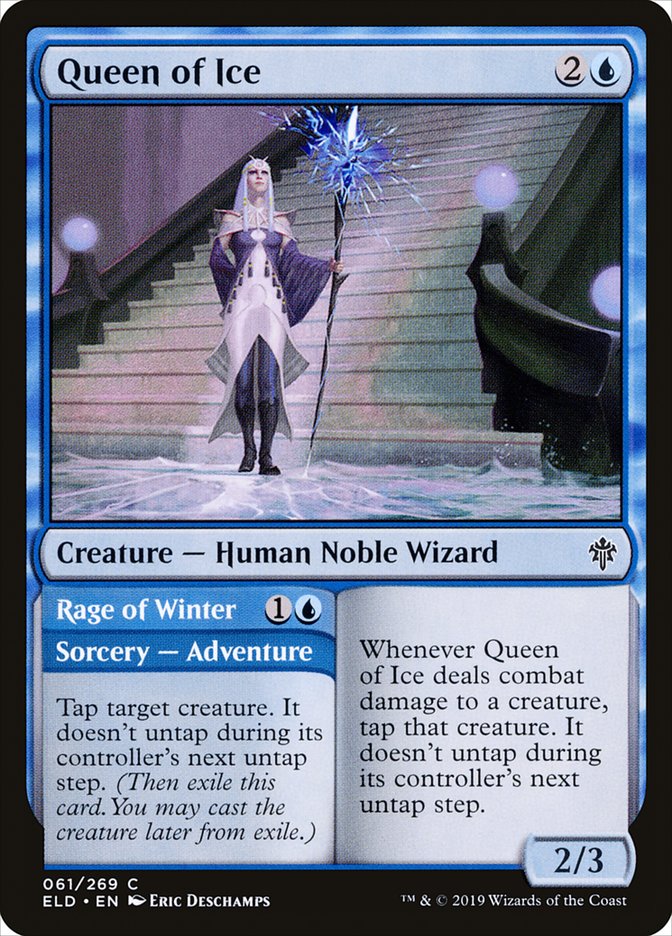 Queen of Ice // Rage of Winter [Throne of Eldraine] | Card Citadel