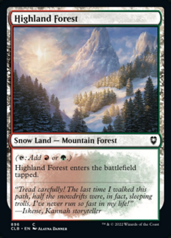 Highland Forest [Commander Legends: Battle for Baldur's Gate] | Card Citadel