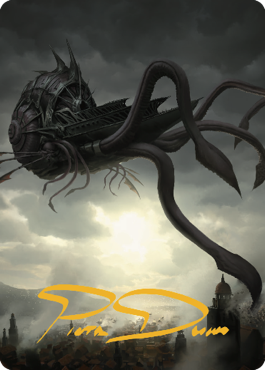 Nautiloid Ship Art Card (Gold-Stamped Signature) [Commander Legends: Battle for Baldur's Gate Art Series] | Card Citadel