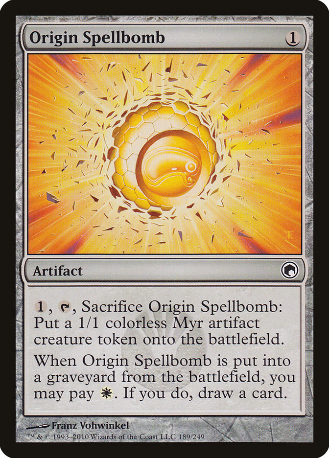 Origin Spellbomb [Scars of Mirrodin] | Card Citadel