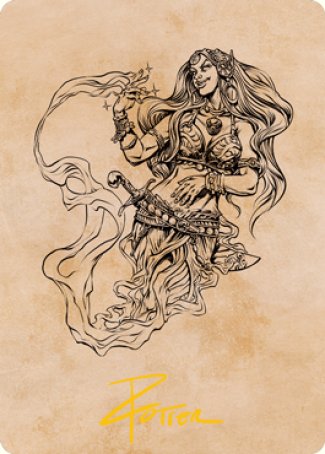 Djinni Windseer (Showcase) Art Card (Gold-Stamped Signature) [Dungeons & Dragons: Adventures in the Forgotten Realms Art Series] | Card Citadel