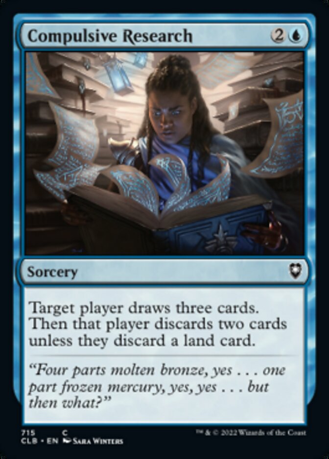 Compulsive Research [Commander Legends: Battle for Baldur's Gate] | Card Citadel