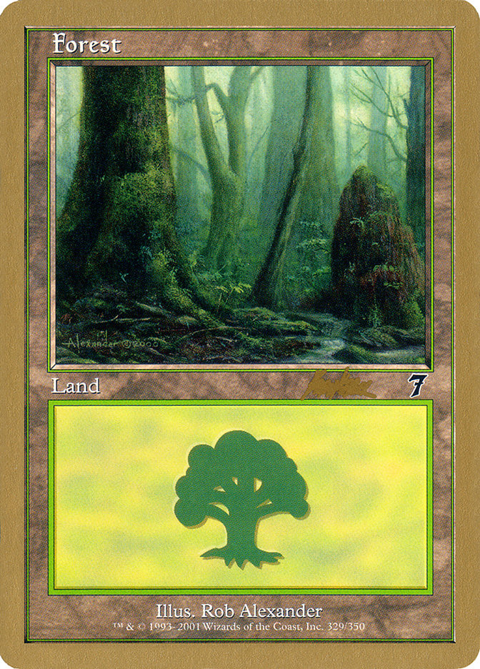 Forest (329) (Brian Kibler) [World Championship Decks 2002] | Card Citadel