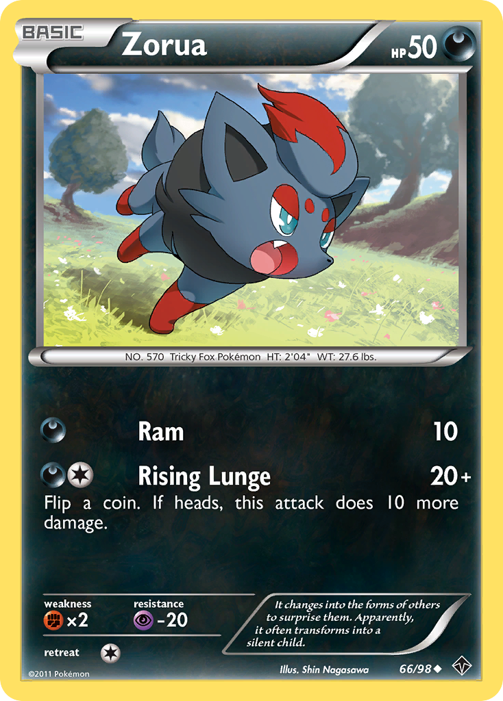 Zorua (66/98) [Black & White: Emerging Powers] | Card Citadel