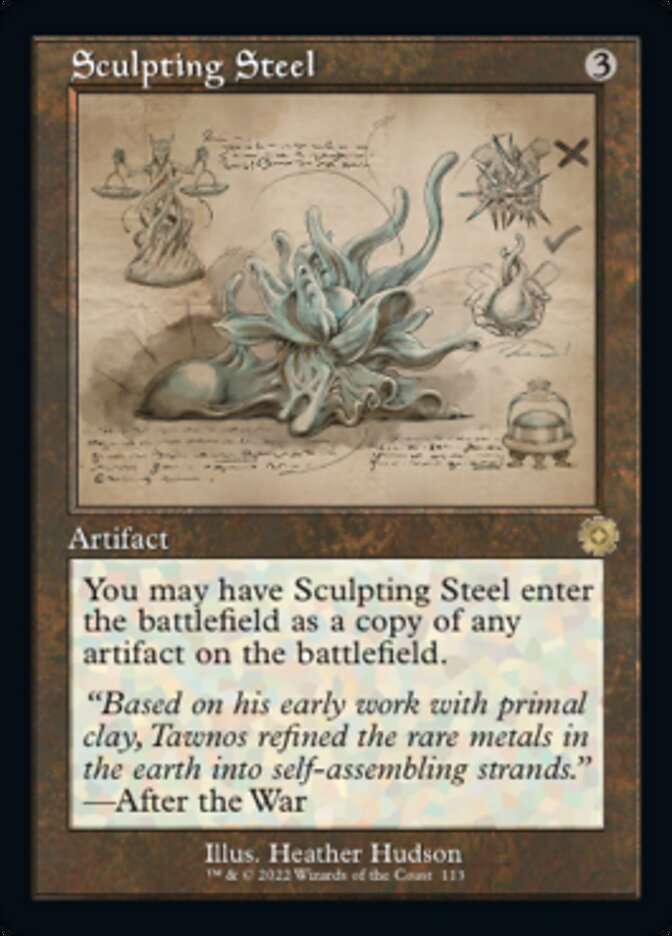Sculpting Steel (Retro Schematic) [The Brothers' War Retro Artifacts] | Card Citadel