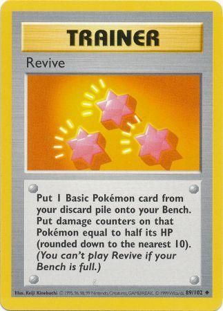 Revive (89/102) [Base Set Shadowless Unlimited] | Card Citadel