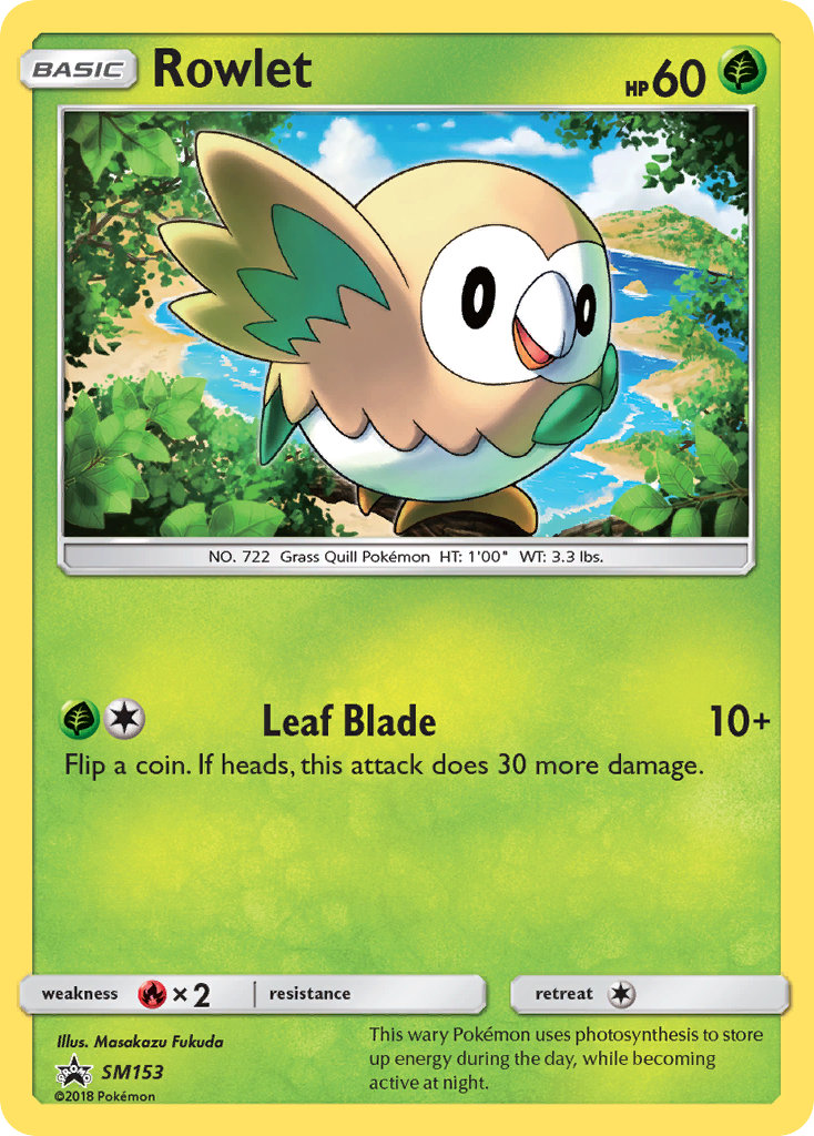 Rowlet (SM153) [Sun & Moon: Black Star Promos] | Card Citadel