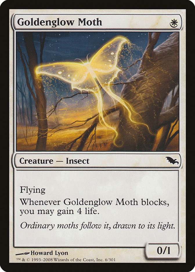 Goldenglow Moth [Shadowmoor] | Card Citadel