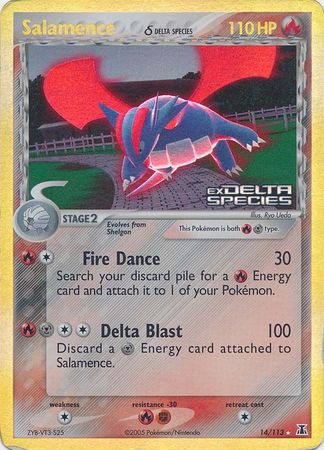 Salamence (14/113) (Delta Species) (Stamped) [EX: Delta Species] | Card Citadel