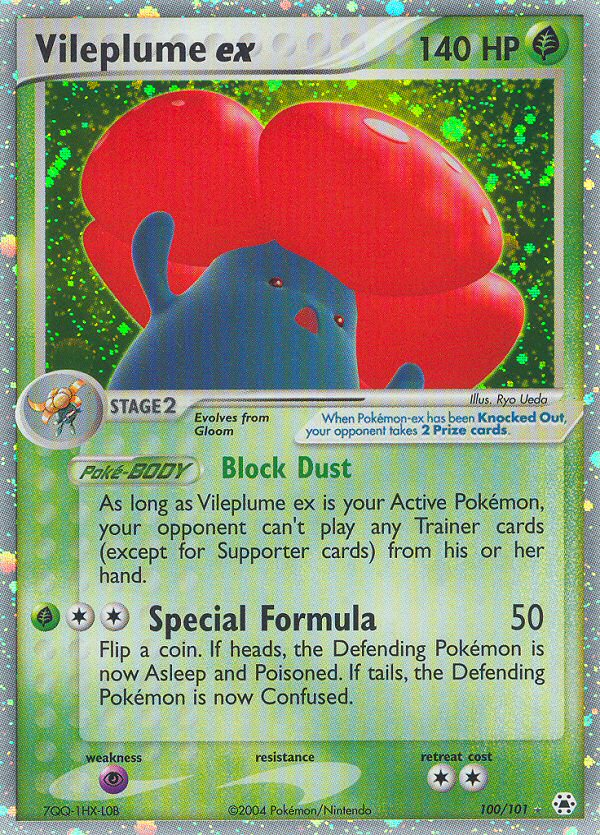 Vileplume ex (100/101) [EX: Hidden Legends] | Card Citadel