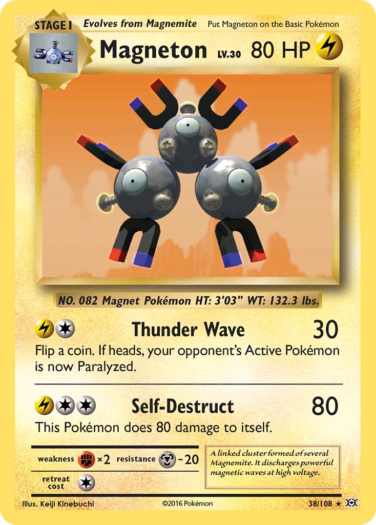 Magneton (38/108) (Theme Deck Exclusive) [XY: Evolutions] | Card Citadel