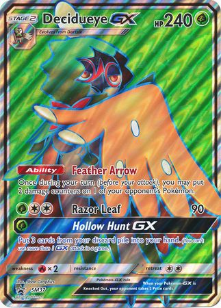 Decidueye GX (SM37) (Jumbo Card) [Sun & Moon: Black Star Promos] | Card Citadel