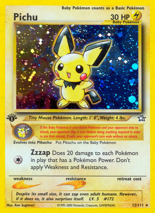 Pichu (12/111) [Neo Genesis 1st Edition] | Card Citadel