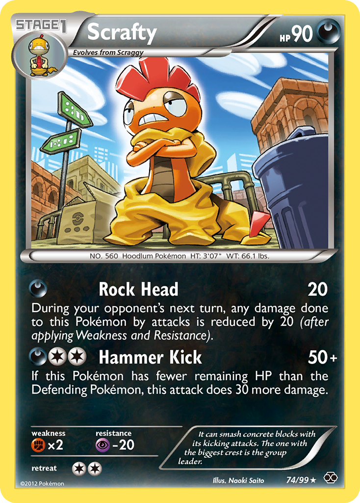 Scrafty (74/99) [Black & White: Next Destinies] | Card Citadel