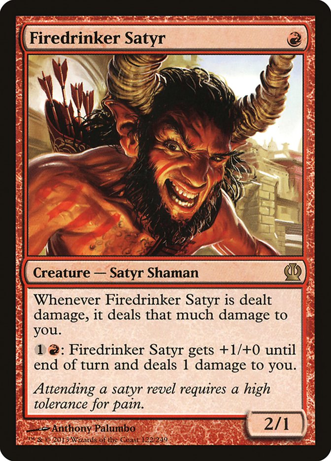 Firedrinker Satyr [Theros] | Card Citadel