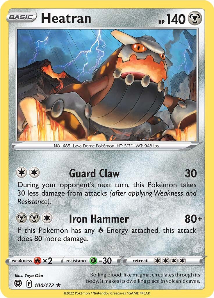 Heatran (100/172) [Sword & Shield: Brilliant Stars] | Card Citadel