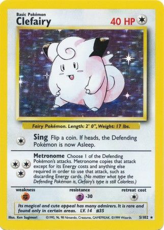 Clefairy (5/102) [Base Set Unlimited] | Card Citadel