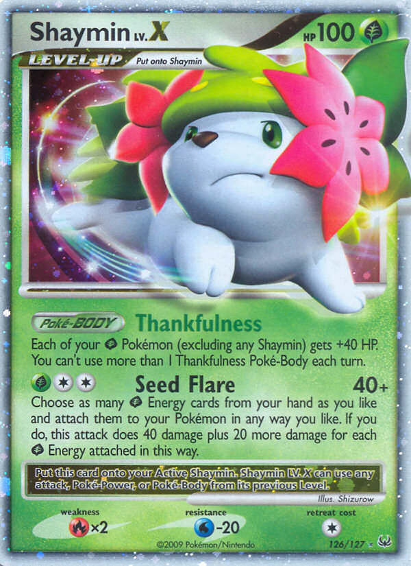 Shaymin LV.X (126/127) [Platinum: Base Set] | Card Citadel