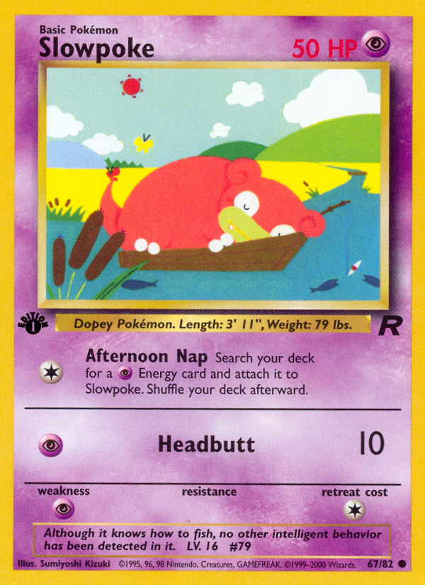 Slowpoke (67/82) [Team Rocket 1st Edition] | Card Citadel