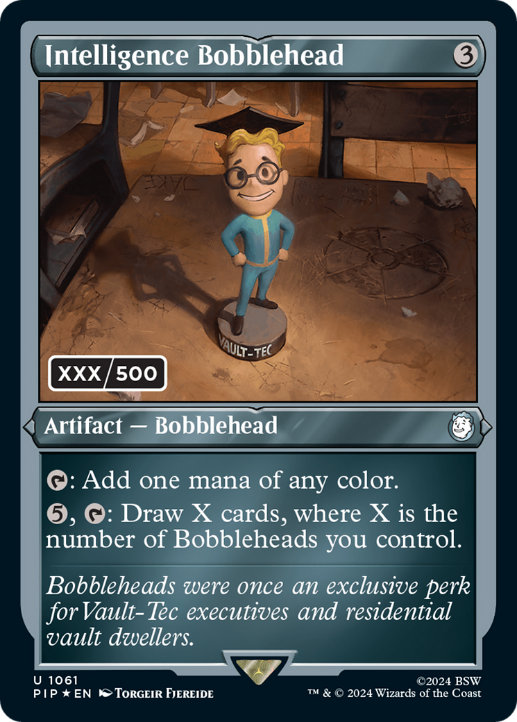 Intelligence Bobblehead (Serialized) [Fallout] | Card Citadel
