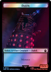 Dalek // Dinosaur Double-Sided Token (Surge Foil) [Doctor Who Tokens] | Card Citadel