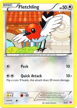 Fletchling (4/30) [XY: Trainer Kit 2 - Latias] | Card Citadel