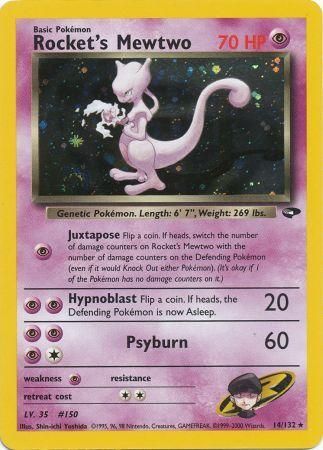 Rocket's Mewtwo (14/132) [Gym Challenge Unlimited] | Card Citadel