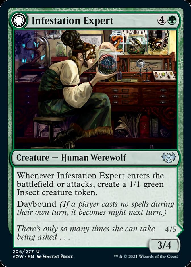 Infestation Expert // Infested Werewolf [Innistrad: Crimson Vow] | Card Citadel