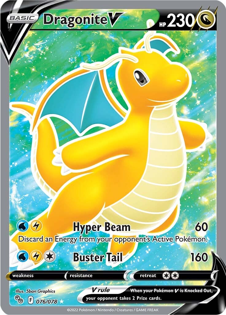 Dragonite V (076/078) [Pokémon GO] | Card Citadel