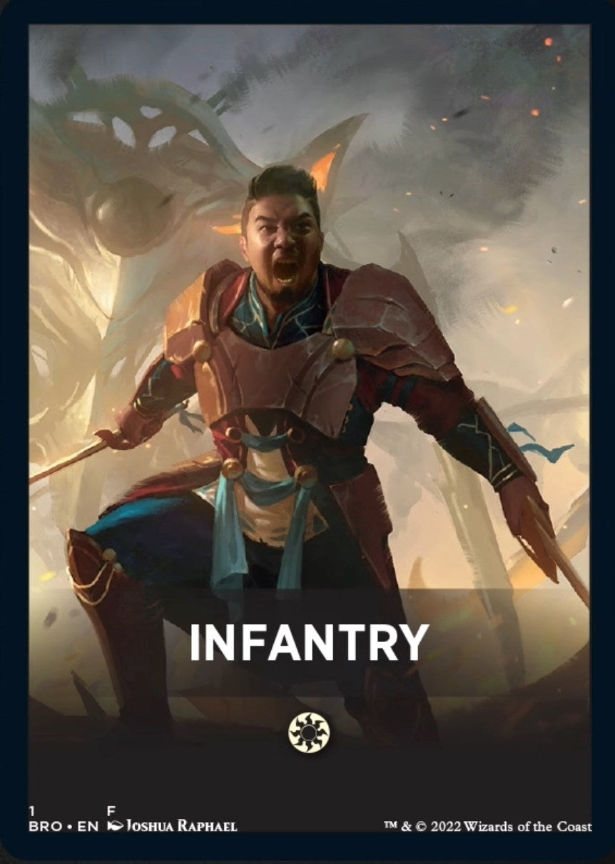 Infantry Theme Card [The Brothers' War Tokens] | Card Citadel