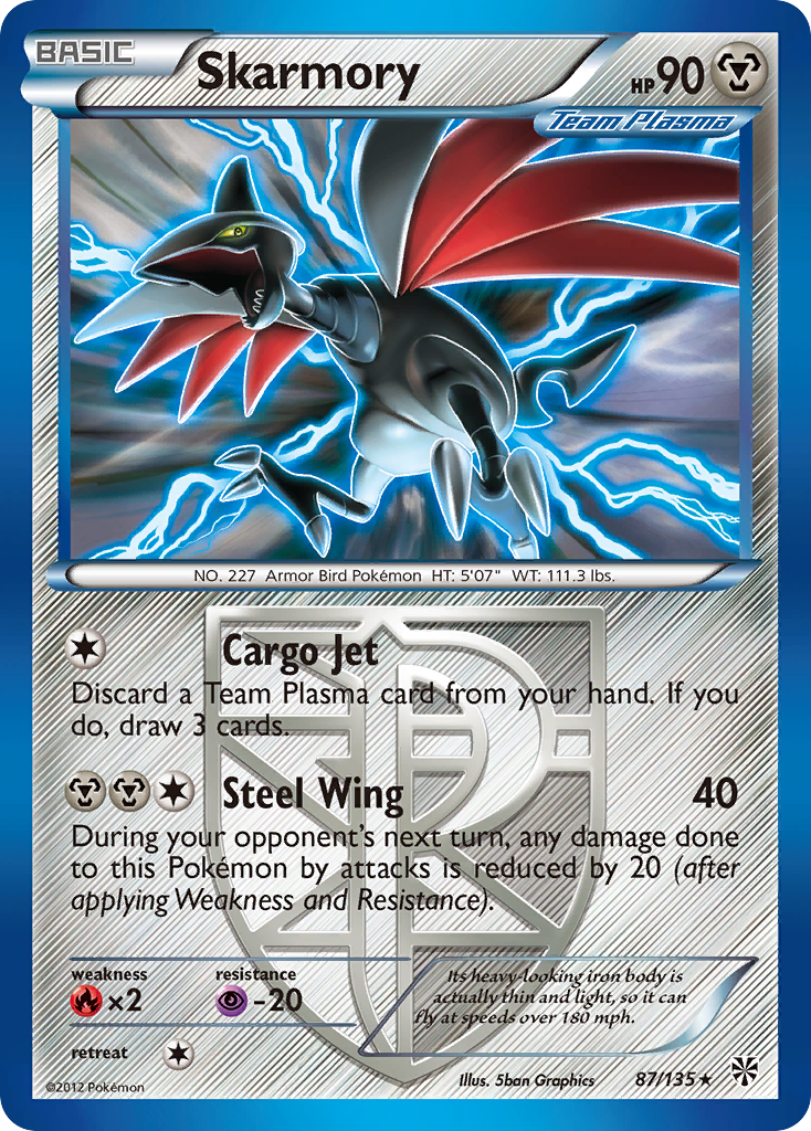 Skarmory (87/135) [Black & White: Plasma Storm] | Card Citadel