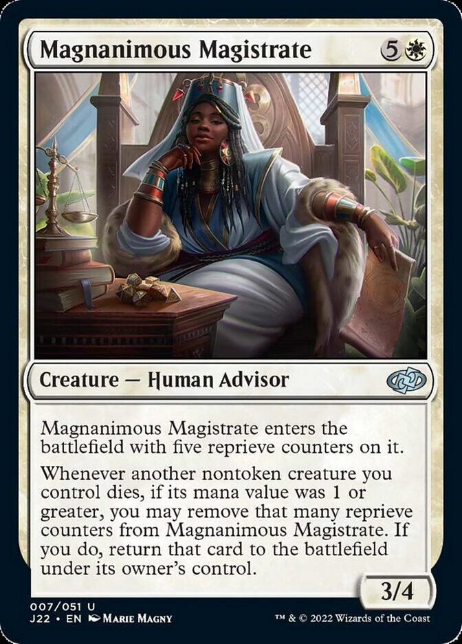 Magnanimous Magistrate [Jumpstart 2022] | Card Citadel