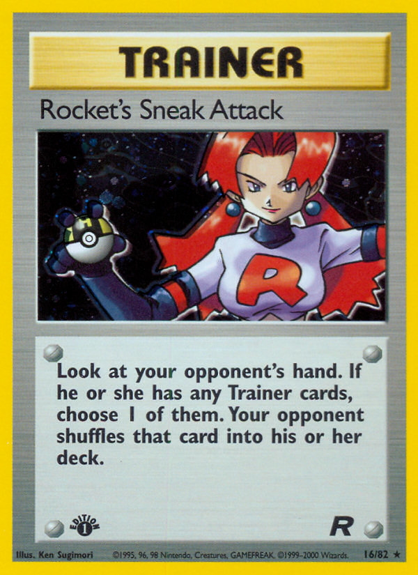 Rocket's Sneak Attack (16/82) [Team Rocket 1st Edition] | Card Citadel