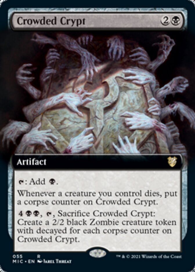 Crowded Crypt (Extended) [Innistrad: Midnight Hunt Commander] | Card Citadel