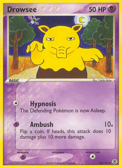 Drowzee (32/112) [EX: FireRed & LeafGreen] | Card Citadel