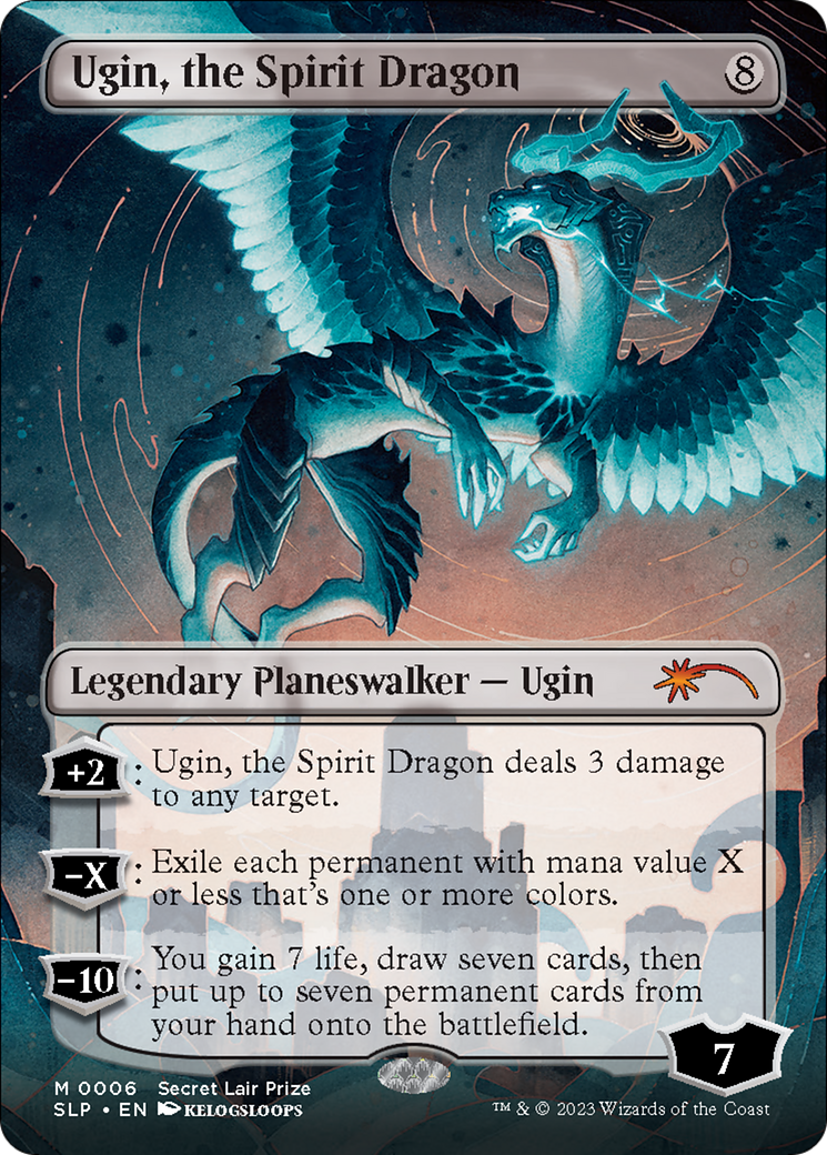 Ugin, the Spirit Dragon (Borderless) [Secret Lair Showdown] | Card Citadel