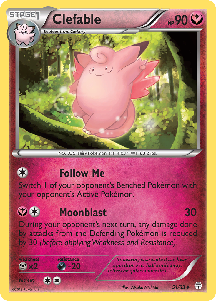 Clefable (51/83) [XY: Generations] | Card Citadel