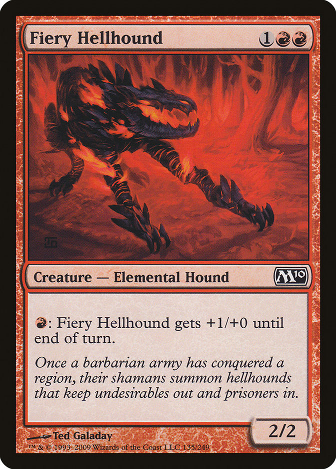 Fiery Hellhound [Magic 2010] | Card Citadel